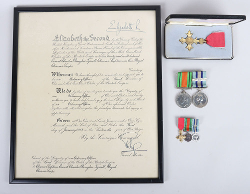 A Fine O.B.E Long Service Medal Group of Three to an Observer Captain and Area Commandant of Midland Area in the Royal Observer Corps with a Large Archive of Original Documents