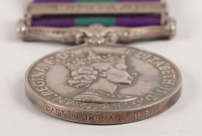 General Service Medal for the Malaya Campaign to an Officer in the Royal Engineers - 4