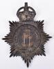 Metropolitan Police Helmet Plate ‘Y’ Tottenham Division Kings crown - 2