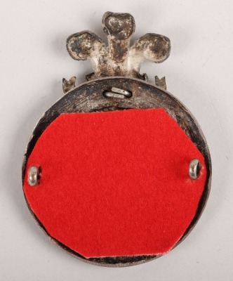 Prince of Wales Own West Yorkshire Regiment Officers Glengarry Badge - 4