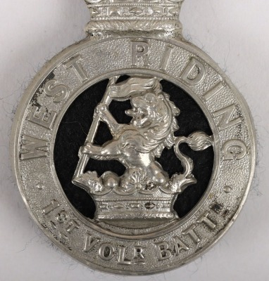 Victorian 1st Volunteer Battalion West Riding Regiment (Duke of Wellingtons) Other Ranks Glengarry Badge - 3