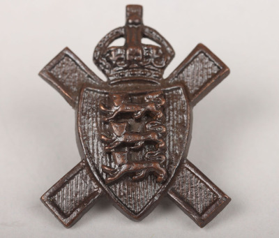 Channel Islands 3x Royal Jersey Light Infantry Cap / Collar Badges - 5