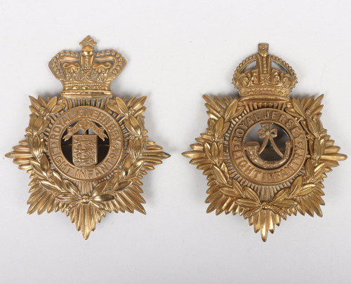 Channel Islands Royal Jersey and Royal Guernsey Light Infantry Other Ranks Helmet Plates