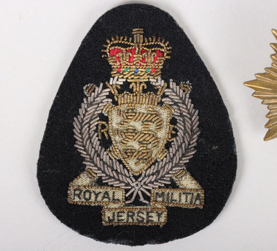 EIIR Royal Jersey Militia and Royal Alderney Militia Badges - 2