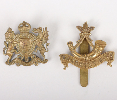 Channel Islands 1st and 2nd Pattern Elizabeth College / Guernsey OTC Cap Badges