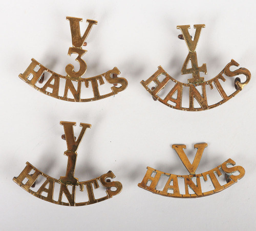 Volunteer Hampshire Regiment Shoulder Titles