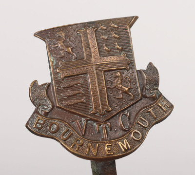 Rare WW1 Bournemouth Volunteer Training Corps Cap Badge - 4