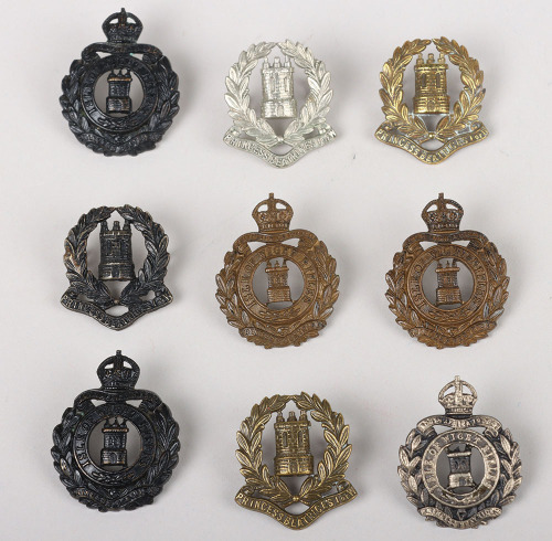 Selection of Isle of Wight Rifles Collar Badges