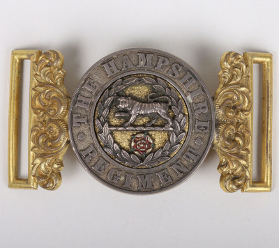 Post 1881 The Hampshire Regiment Officers Waist Belt Clasp