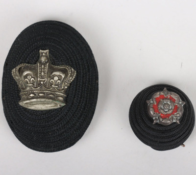 Pair of Hampshire Regiment Cord Headdress Boss Badges