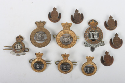 Grouping of Regimental Badges of 4th Queens Own Hussars