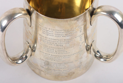 Impressive Hallmarked Silver Presentation Challenge Cup Trophy of the 2nd Administrative Battalion West Riding of Yorkshire Rifle Volunteers - 7