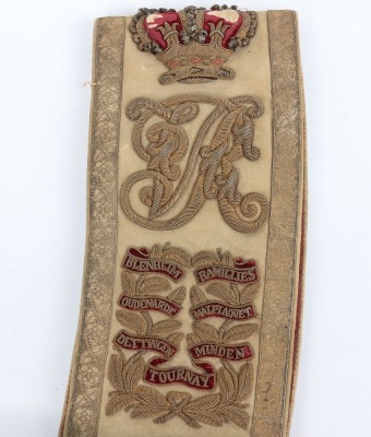 Victorian 2nd Battalion Hampshire Regiment Drum Majors Sash - 5