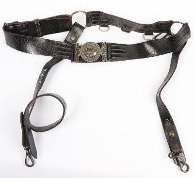 Isle of Wight Rifle Volunteers Officers Undress Waist Belt - 8