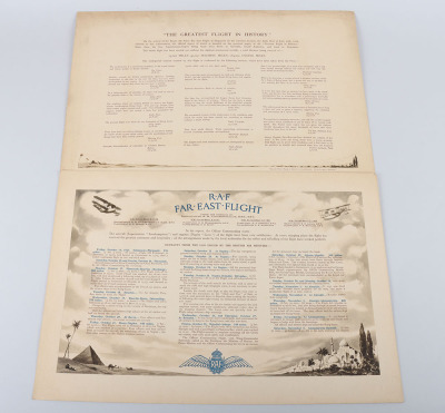 Royal Air Force Far East Flight Commemorative Folio for the flight of Four Supermarie-Napier Southampton Flying Boats 1927-28 - 6