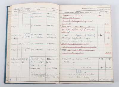 WW2 Royal Canadian Air Force Flying Log Book of Warrant Officer G H Jenkins Navigator and Air Gunner with 415 & 524 Squadron - 11