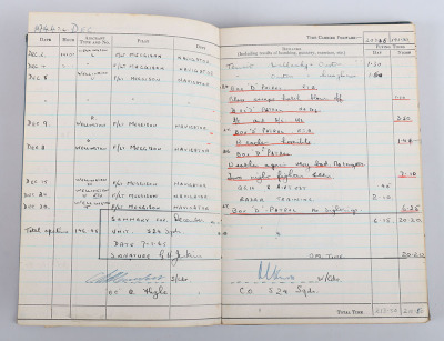 WW2 Royal Canadian Air Force Flying Log Book of Warrant Officer G H Jenkins Navigator and Air Gunner with 415 & 524 Squadron - 14