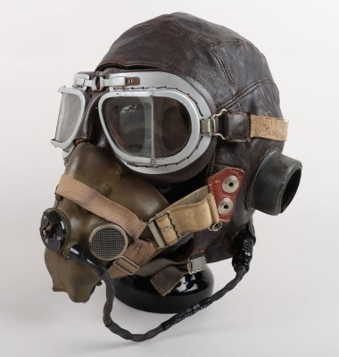 WW2 Royal Air Force C-Type Flying Helmet Set - 8