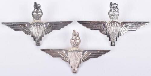 3x Post 1953 Parachute Regiment Cap Badges