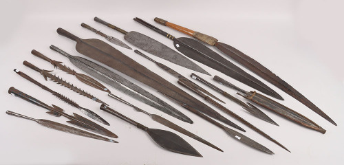 17x Assorted African Tribal Spear Heads