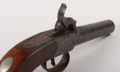 Boxlock Percussion Pocket Pistol c.1860 - 9