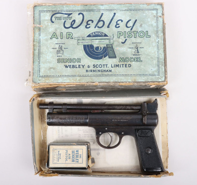 Boxed Pre-War Webley Senior .177 Air Pistol