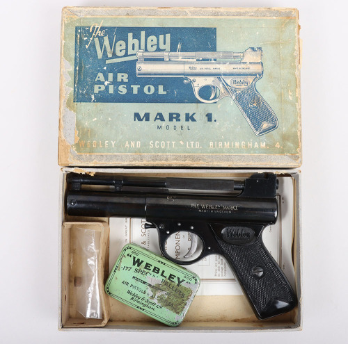 Boxed Webley Mark I .177 Air Pistol