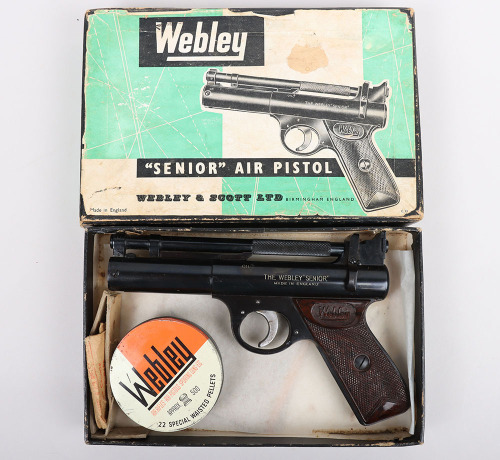 Boxed Webley Senior .22 Air Pistol