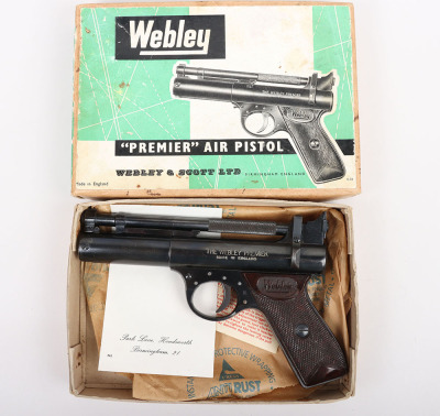 Boxed Webley Premier .22 Air Pistol