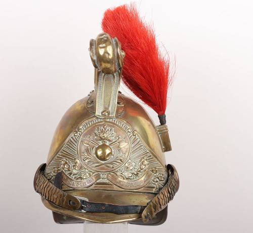 Late 19th Century French Firemans Sapeurs Pompiers Parade Helmet