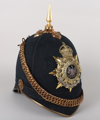 Rare 1st Battalion Herefordshire Regiment Officers Home Service Helmet Attributed to Major, later Lt Colonel J R L Rankin