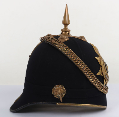 Post 1902 Hampshire Regiment Officers Home Service Helmet - 5