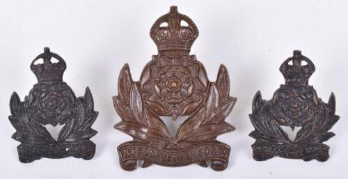 WW2 Intelligence Corps Officers Cap and Collar Badge Set