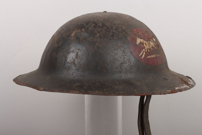 WW1 British Regimentally Marked Steel Combat Helmet Shell