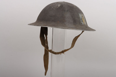 WW2 British Royal Army Service Corps Marked Steel Combat Helmet