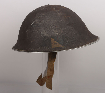 WW2 British 1944 Pattern Steel Helmet with Regimental Flash