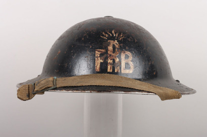 WW2 British Home Front Private Fire Brigade Steel Helmet