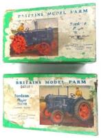 Britains Farm Tractors 127F, metal wheels and 128F rubber tyres