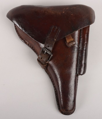 WW1 German Leather P08 Luger Pistol Holster by Schwarzenberger, Nürnberg 1918