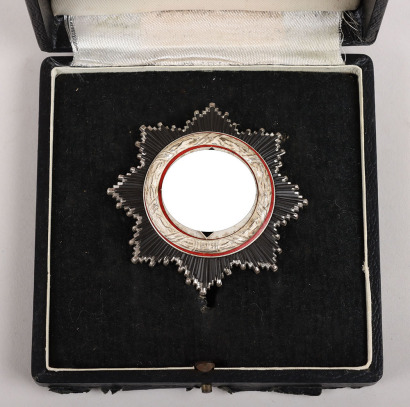 Rare WW2 Third Reich Order of the German Cross in Silver (Deutsches Kreuz in Silber) by C.F. Zimmerman, Pforzheim with Original Box of Issue