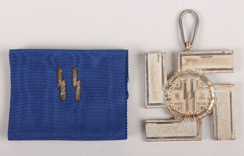 Rare Third Reich SS 12 Year Long Service and Faithful Service Medal ...