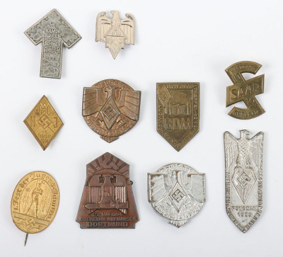 Grouping of Third Reich Rally / Day Badges of the Hitler Youth - 2