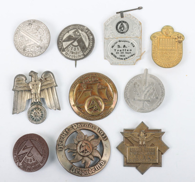 Selection of Third Reich Rally / Day Badges - 2