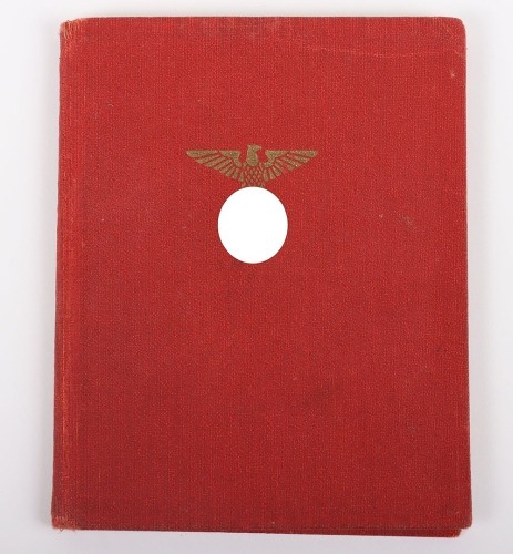 Third Reich NSDAP Party Membership Book to Walther Zabel, Nuremberg rally 1939