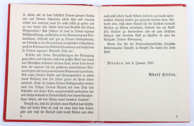 Third Reich NSDAP Party Membership Book to Ortsgruppenleiter Alfred Feller, Ortsgruppe Strozzifrund, Vienna - 5