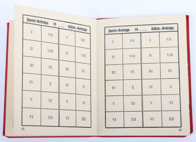 Third Reich NSDAP Party Membership Booklet to Max Hohmuth, NSDAP Member, Political Leader and Mayor of Hirschfeld - 21