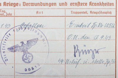 Rare Waffen-SS Wehrpass to Wilhelm Gefromm, SS-Totenkopfsturmbann Saschsenhausen, SS-Sonderkommando Dirlewanger - 14