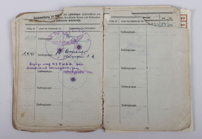 WW2 German Soldbuch Grouping to NCO G. Vesterling, Railway Pioneer Unit - 12