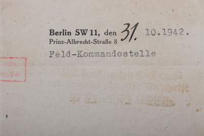 Rare 1942 Letter by SS-Obersturmbannführer Rudolf Brandt (Stab Reichsführer-SS) to Prof. Dr. Ruge 1942 - 3