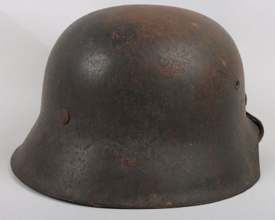 WW2 German Army M-42 Single Decal Steel Combat Helmet - 6